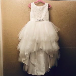 Tip Top High Low Flower Girl Dress Sz6 Style#5722
